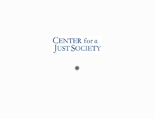 Tablet Screenshot of centerforajustsociety.org